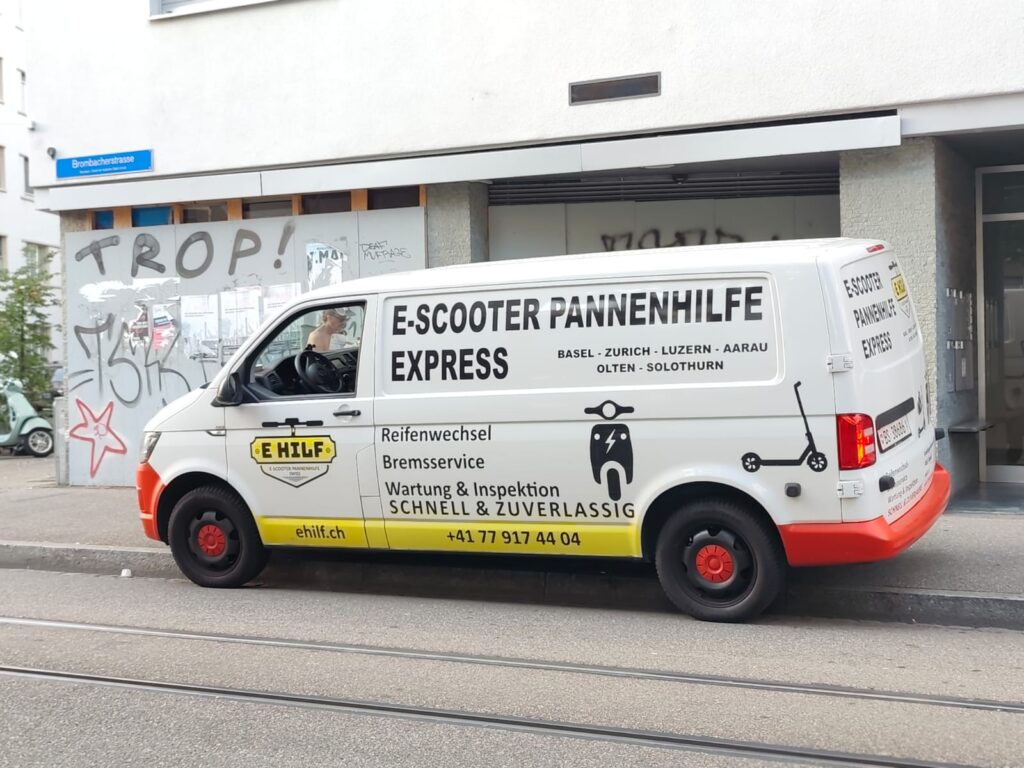 E-Scooter Pannenhilfe Express Abholung Basel und Olten